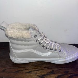 VANS hightops with fur trim